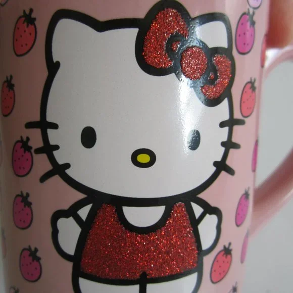 Hello Kitty Strawberry Pink Mug Cup - Picture 4 of 5